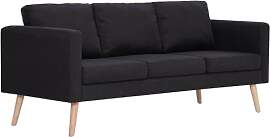 vidaXL Sofa 3-Sitzer mit Rückenkissen Sitzkissen