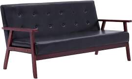vidaXL Sofa 3-Sitzer Retro Design Polstersofa
