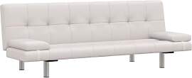 vidaXL Sofabett 2 Kissen Schlafcouch Schlafsofa