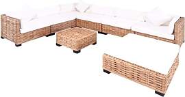vidaXL Sofagarnitur 27-TLG. Sofa Set Rattanmöbel