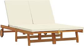 vidaXL Sonnenliege 2-Person Braun 63 x 199 x 85 cm 