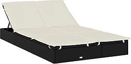 vidaXL Sonnenliege für 2 Personen, Gartenliege
