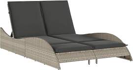 vidaXL Sonnenliege, Gartenliege mit Auflagen,