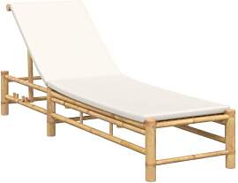 vidaXL Sonnenliege mit Auflage 55x199x30 cm