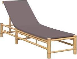 vidaXL Sonnenliege mit Auflage 55x199x30 cm
