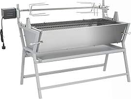 vidaXL Spanferkelgrill Drehspieß Edelstahl BBQ