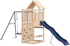 vidaXL Spielturm, Klettergerüst mit Kletterwand