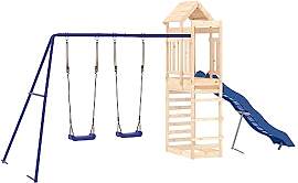 vidaXL Spielturm, Klettergerüst mit Kletterwand