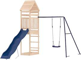 vidaXL Spielturm, Klettergerüst mit Rutsche