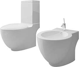 vidaXL Stand WC Standbidet Bodenstehend Softclose