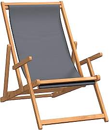 vidaXL Strandstuhl Liegestuhl Gartenstuhl