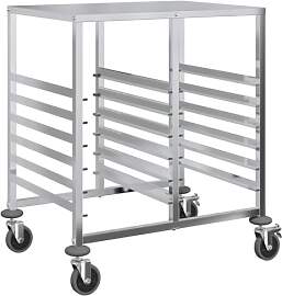 vidaXL Tablettwagen mit 12 GN-Behältern 75x55x87