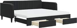 vidaXL Tagesbett, Ausziehbar Schlafsofa mit