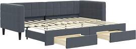 vidaXL Tagesbett, Ausziehbar Schlafsofa mit
