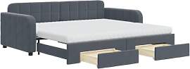 vidaXL Tagesbett, Ausziehbar Schlafsofa mit