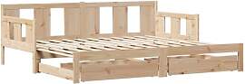 vidaXL Tagesbett, Bettsofa Ausziehbar mit