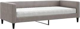 vidaXL Tagesbett, Gästebett mit Matratze,