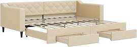 vidaXL Tagesbett, Sofabett Ausziehbar mit