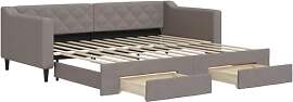 vidaXL Tagesbett, Sofabett Ausziehbar mit