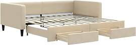 vidaXL Tagesbett, Sofabett Ausziehbar mit