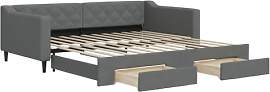 vidaXL Tagesbett, Sofabett Ausziehbar mit
