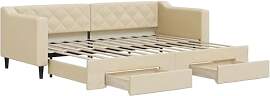 vidaXL Tagesbett, Sofabett Ausziehbar mit