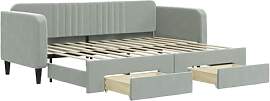 vidaXL Tagesbett, Sofabett Ausziehbar mit