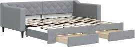 vidaXL Tagesbett, Sofabett Ausziehbar mit
