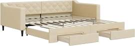 vidaXL Tagesbett, Sofabett Ausziehbar mit