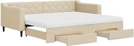 vidaXL Tagesbett, Sofabett Ausziehbar mit