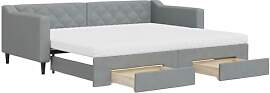 vidaXL Tagesbett, Sofabett Ausziehbar mit