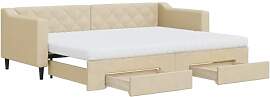 vidaXL Tagesbett, Sofabett Ausziehbar mit