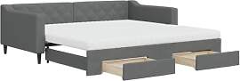 vidaXL Tagesbett, Sofabett Ausziehbar mit