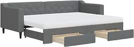 vidaXL Tagesbett, Sofabett Ausziehbar mit