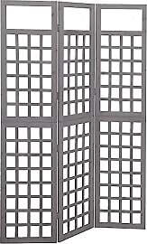 vidaXL Tannenholz Massiv Paravent Spalier 3-TLG.