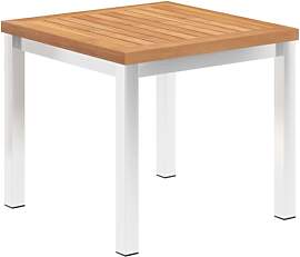 vidaXL Teak Massiv Garten Beistelltisch