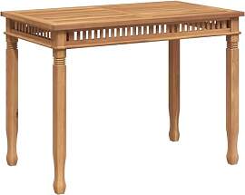 vidaXL Teak Massiv Garten Esstisch