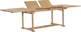 vidaXL Teak Massiv Gartentisch Ausziehbar 180-280