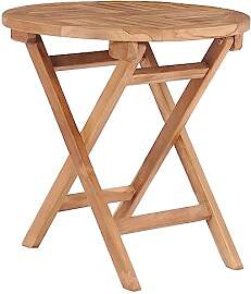vidaXL Teak Massiv Gartentisch Klappbar