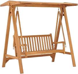 vidaXL Teak Massiv Hollywoodschaukel