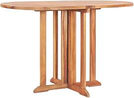 vidaXL Teak Massiv Schmetterling Gartentisch
