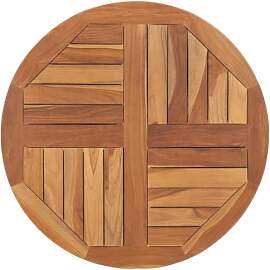 vidaXL Teak Massiv Tischplatte Massivholzplatte