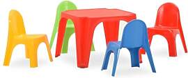 vidaXL Tisch Stuhl Set für Kinder UV-beständig