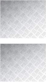 vidaXL Treppe Tritt Rechtwinklig 2 pcs Silber 60 x 