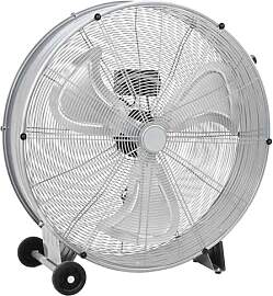 vidaXL Trommelventilator Mit Rad Silber 79 x 37 x