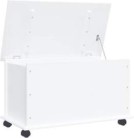 vidaXL Truhe, Aufbewahrungsbox mit Rollen Deckel,