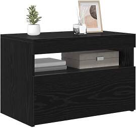 vidaXL TV-Schränk Schwarz Eichen-Optik 60 x 35 x