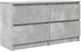 vidaXL TV-Schrank Betongrau 100x35x54 cm