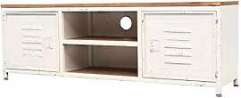 vidaXL TV Schrank mit 2 Regalen 2 Schränken
