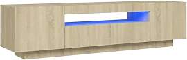 vidaXL TV Schrank mit LED-Leuchten Lowboard